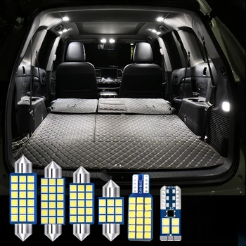 11x נורות LED המכונית הפנים אווירה רגל קריאה אורות מראת איפור אורות תא המטען מנורת ערכת עבור פורד מונדיאו 4 MK4 2008-2012
