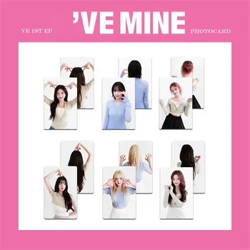 6PC KPOP IVE 1 EP אני את שלי אלבום LOMO כרטיס אחד-עשר בנות הקבוצה Wonyoung משקפיים עגולות ליז Rei Leeseo Yujin גלויה צילום כרטיס