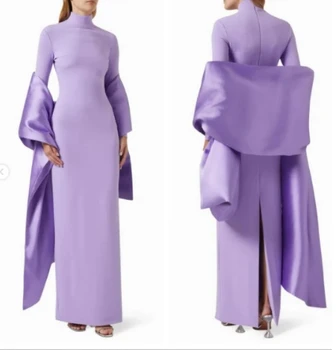 Meetlove ערב הסעודית נשים שמלות לנשף בתולת ים שמלות ערב חרוזים לפרוע O-צוואר שרוול ארוך רשמיות אירוע צד שמלות