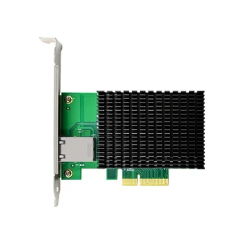 PCI-E X4 10Gigabit יחיד חשמל יציאת שרת כרטיס רשת לשרת ניק AQC107 RJ45 Ethernet NIC למחשב נייד