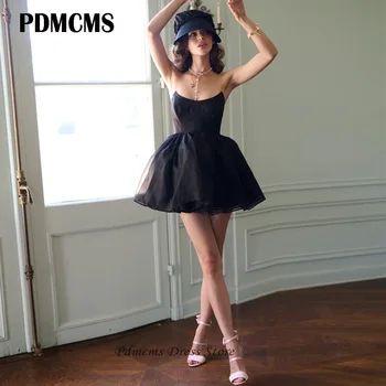 PDMCMS סקסי שחור שמלת מסיבת לנשים סטרפלס מועדון שמלת נשף שמלות לברוח שמלת נסיכת הקיץ בתוספת גודל שמלות לנשף 2024