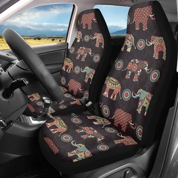 הפיל ההודי ב בטיק אמנות מושב מכונית מכסה כבד להחליק עמיד רכב מושבים מגן כלי רכב עיצוב פנים לתנוחות