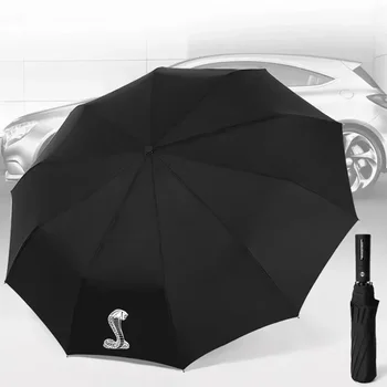 התאמה אישית של הלוגו רכב אוטומטי נייד מתקפל Windproof שמשיה מטריה פורד שלבי GT350 GT500 GTE F150 קוברה