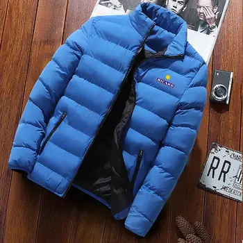 מזדמן style2023 גברים ריקרד הלוגו של מגמת אופנה רוכסן מעיל כותנה שלג בחורף חם סגנון מותג קלאסי העליון chaqueta גבר