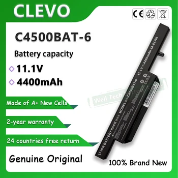 מקורי 11.1 V 4400mAh C4500BAT-6 סוללה של מחשב נייד עבור Clevo B4100M B4105 B5100M סדרה מייסד C4500BAT-6 C4500BAT-4 S450