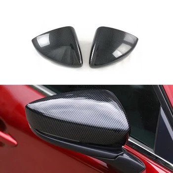 עבור מאזדה CX30 CX-30 2020 2021 ABS המראה האחורית כובעי החיצוני רכב צד כנף אחורית מראה מקרה כיסוי מעטפת לקצץ הדבק
