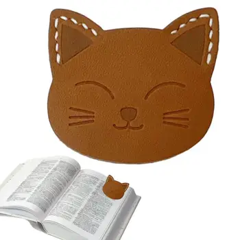 עור סימניות עבור נשים החתול סימני ספר על פינת קריאה דף סימני ספר לנשים ספרי ילדים אביזרים לקריאה המאהב