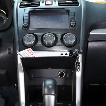 על סובארו פורסטר 2013-2018 ABS מכונית שחורה תיבת אחסון מתחת מזגן לוח נייד טלפון תיבת אחסון אביזרי רכב