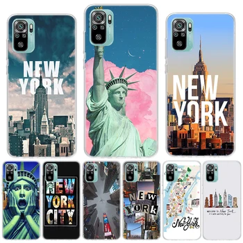 ניו יורק ניו יורק סיליקון טלפון Xiaomi Redmi 10 10 12 12C 9 9C 9A 10A 9T 7A 8A 6א 8 7 6 Pro 10X K40 K30 K20 S2